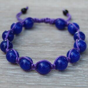 Tibetan Shamballa Style Bracelet,Large 10mm Beads,Drawstring Bracelet